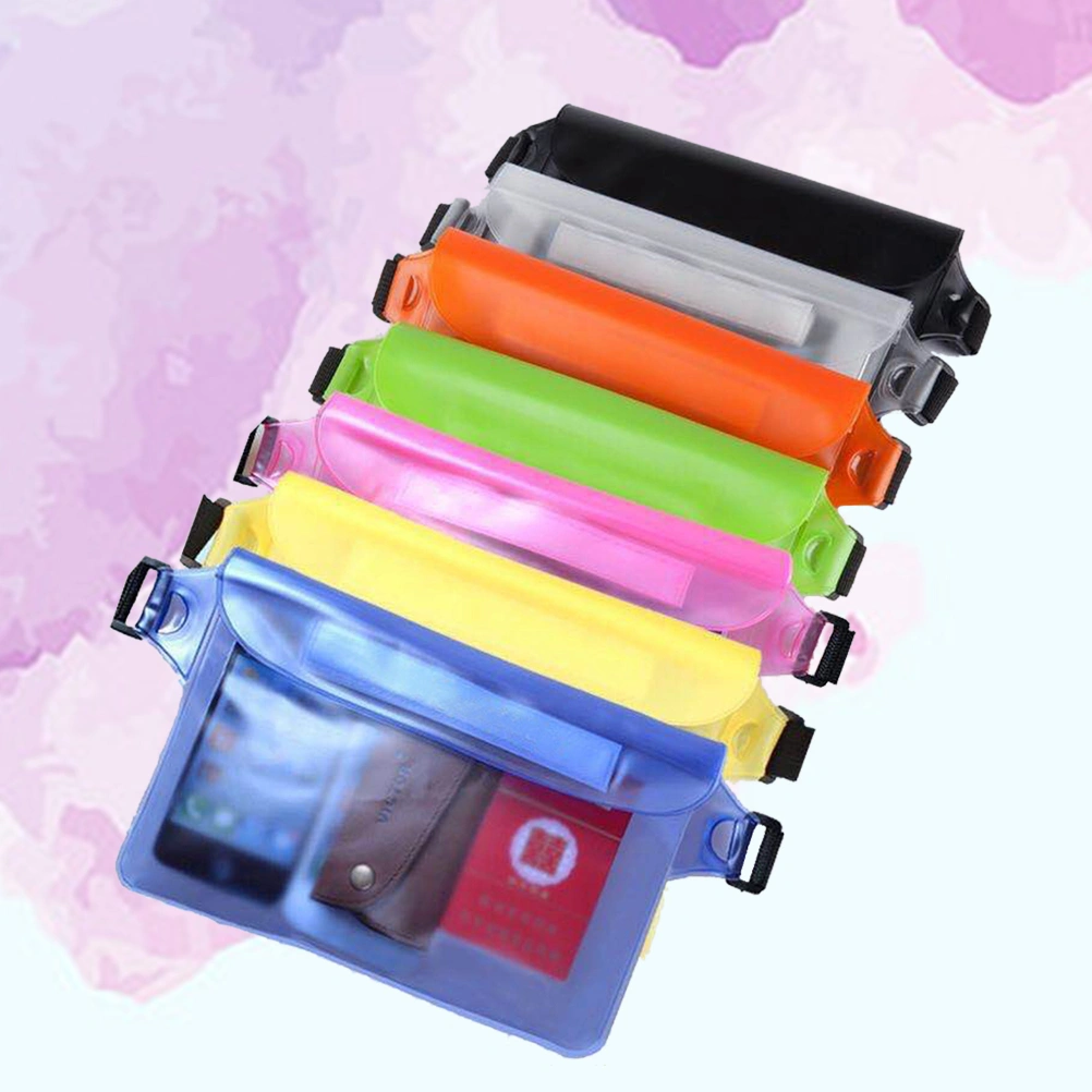 2PCS Waterproof Waist Bags for Outdoor Phone Belongings Portable Waist Pouches Multifunctional Waist Bags (Random Color)