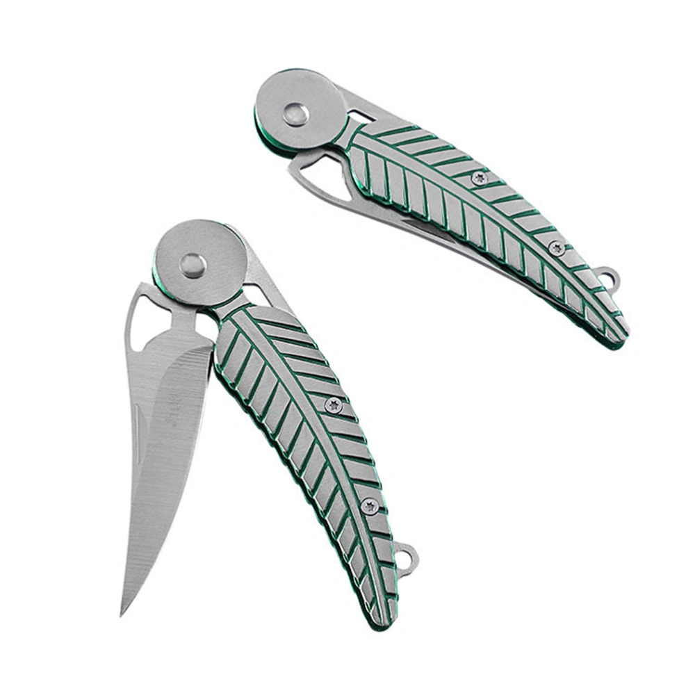 2pcs Foldable Cutter Portable Pocket Cutting Tool Outdoor Tool Multifunctional Survival Defensive Fruit Cutter