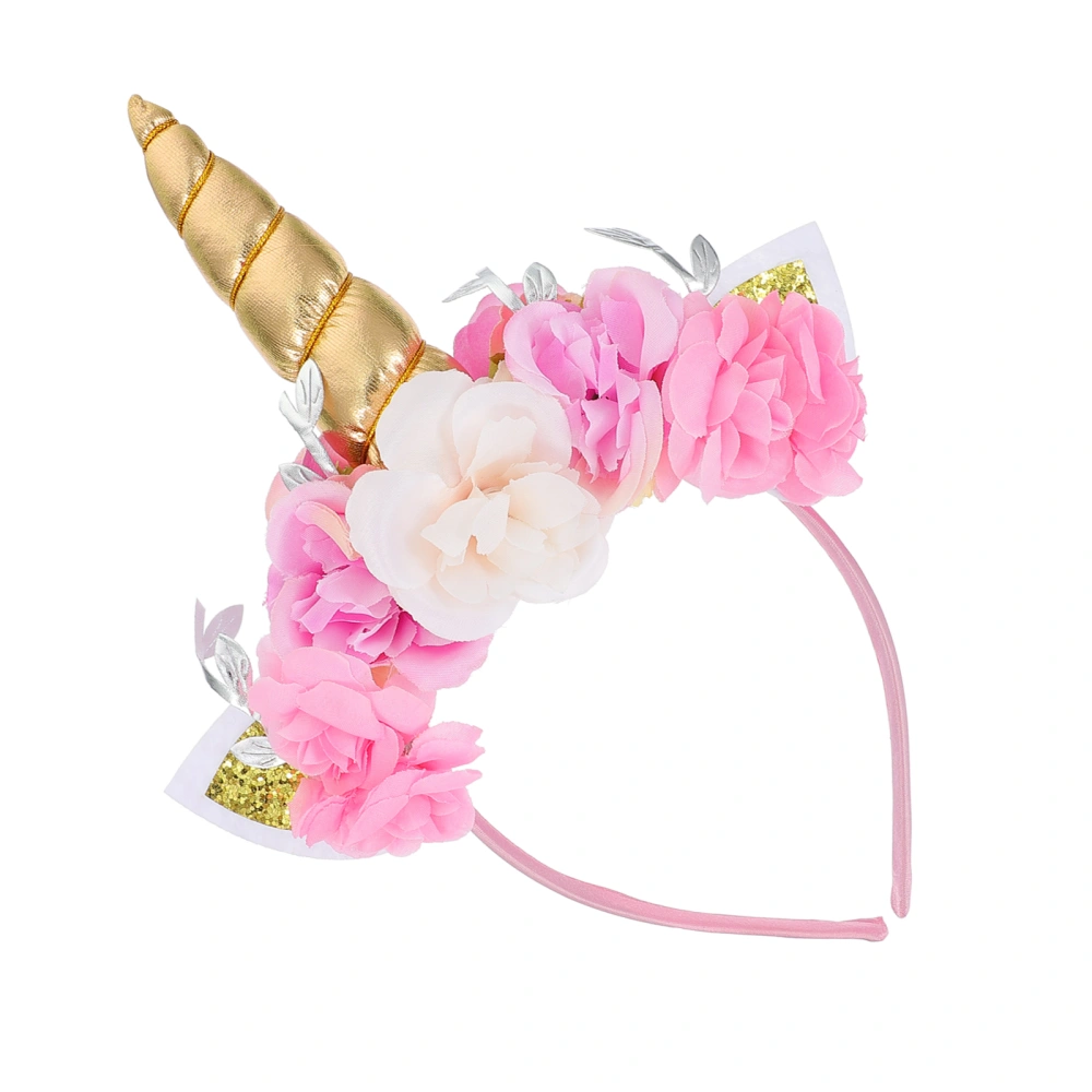 Adorable Unicorn Party Headband Carnival Headgear Party Headdress for Children