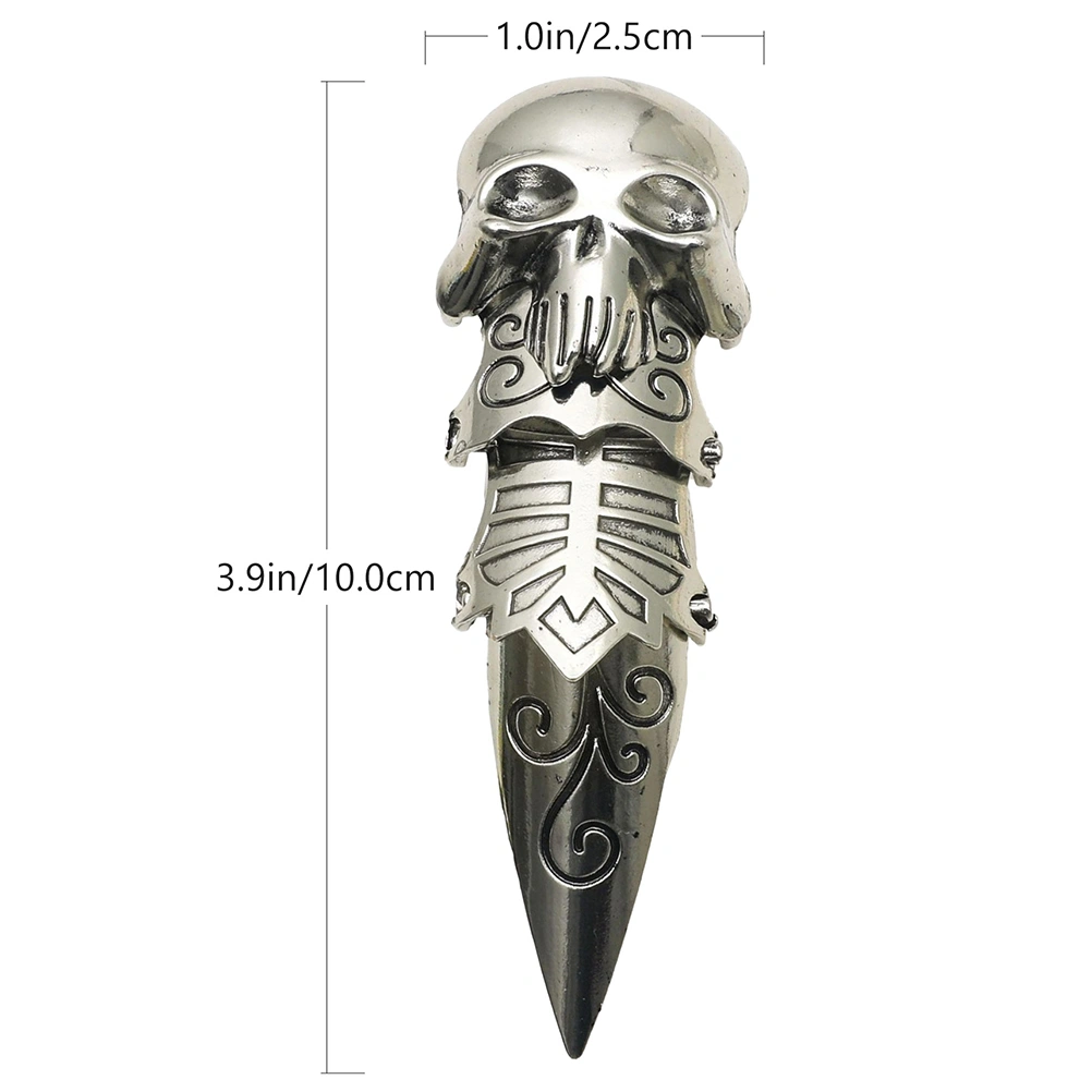 1pc Man Open Ring Masculine Hand Jewelry Ring Man Ring Skull Ring Decor