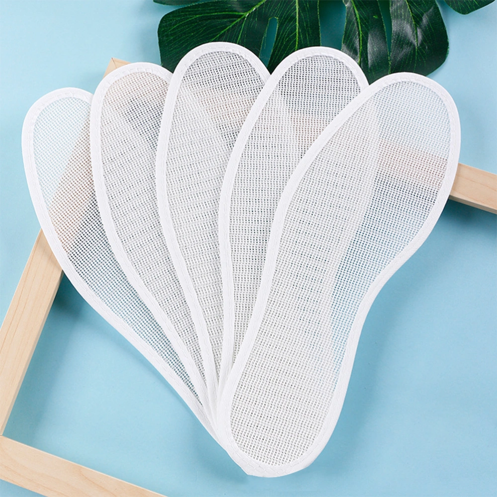 1 Pair Summer Breathable Insole Gauze Comfort Sports Shoes Thin Insoles Foot Pads Shoe Cushions (White 42)