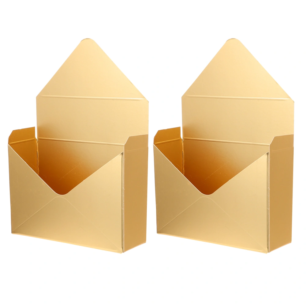 2Pcs Bouquet Envelop Boxes Florist Packaging Boxes Flower Wrapping Supplies