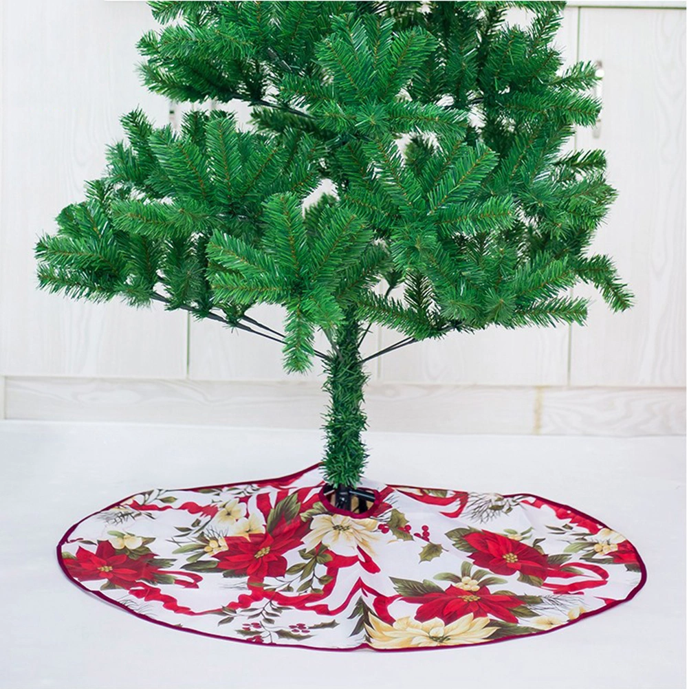 Christmas Tree Skirt FlChristmas Tree Skirt Flowers Festive Ornaments Xmas Tree Mat Carpet Rug Holiday Home Decoration (60cm)owers Festive Ornaments Xmas Tree Mat Carpet Rug Holiday Home Decoration (90cm)
