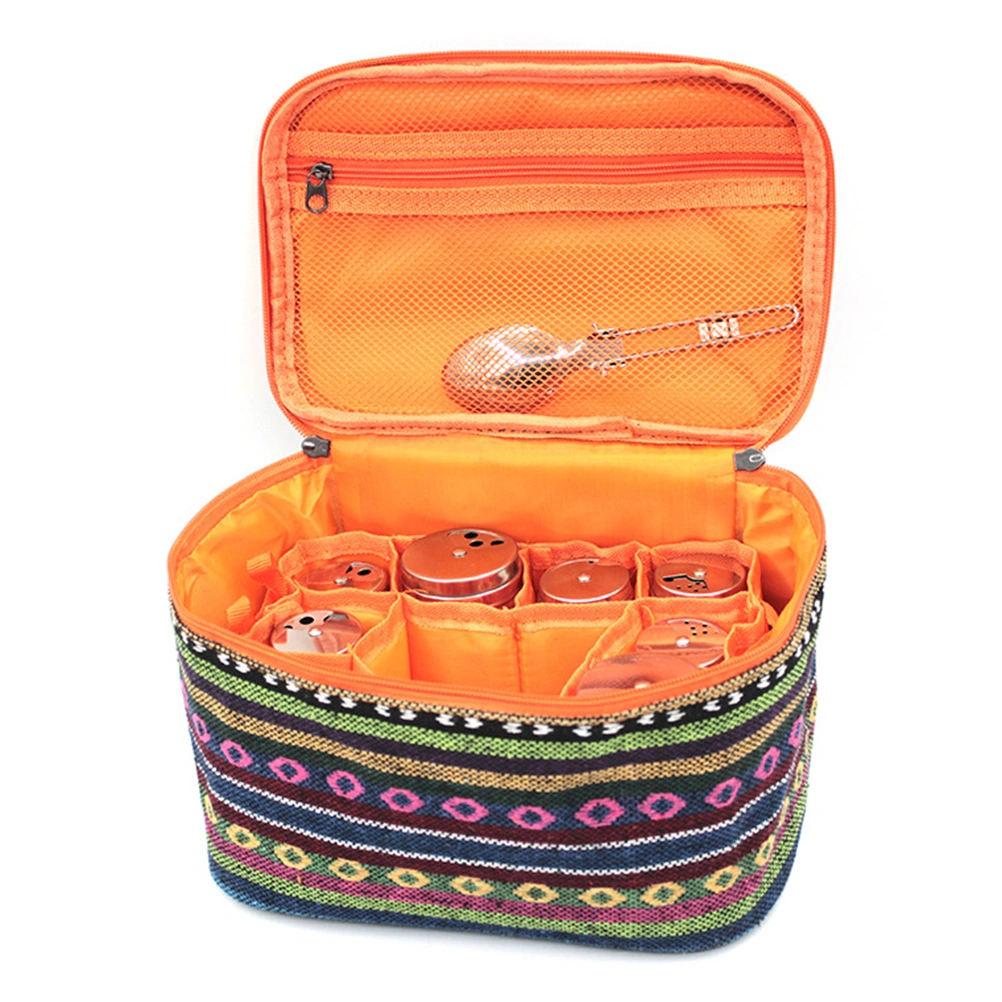 Outdoor Large-capacity Camping Bag National Wind Folding Thickening Storage Box Picnic Kit (Lining Color for Random)