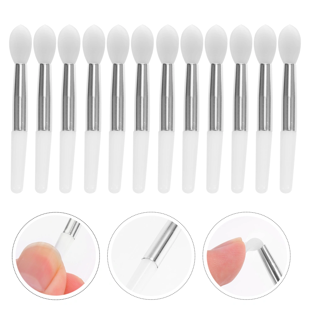 12pcs Silicone Lip Brushes Makeup Lipstick Brushes Applicator Cosmetic Brush Set