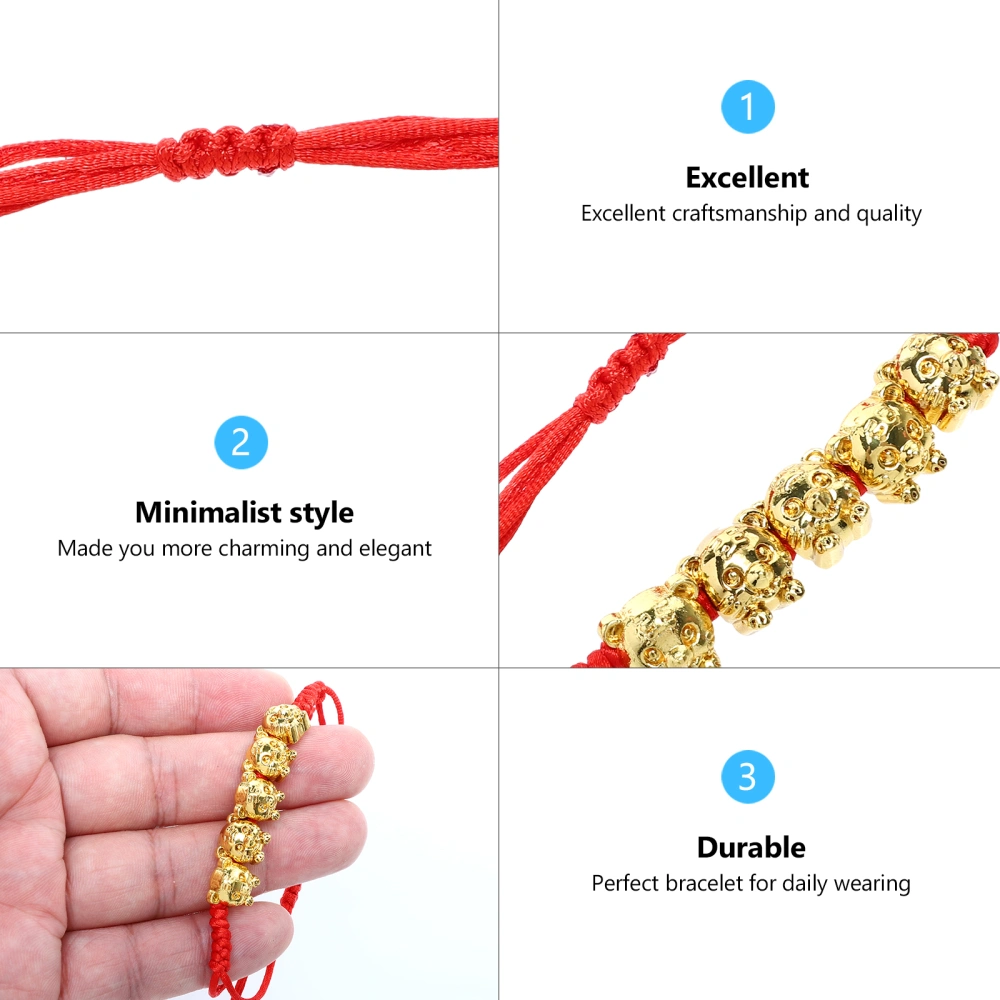 Tiger Year Red String Bracelet Red Knot String Bracelet Amulet For Protection