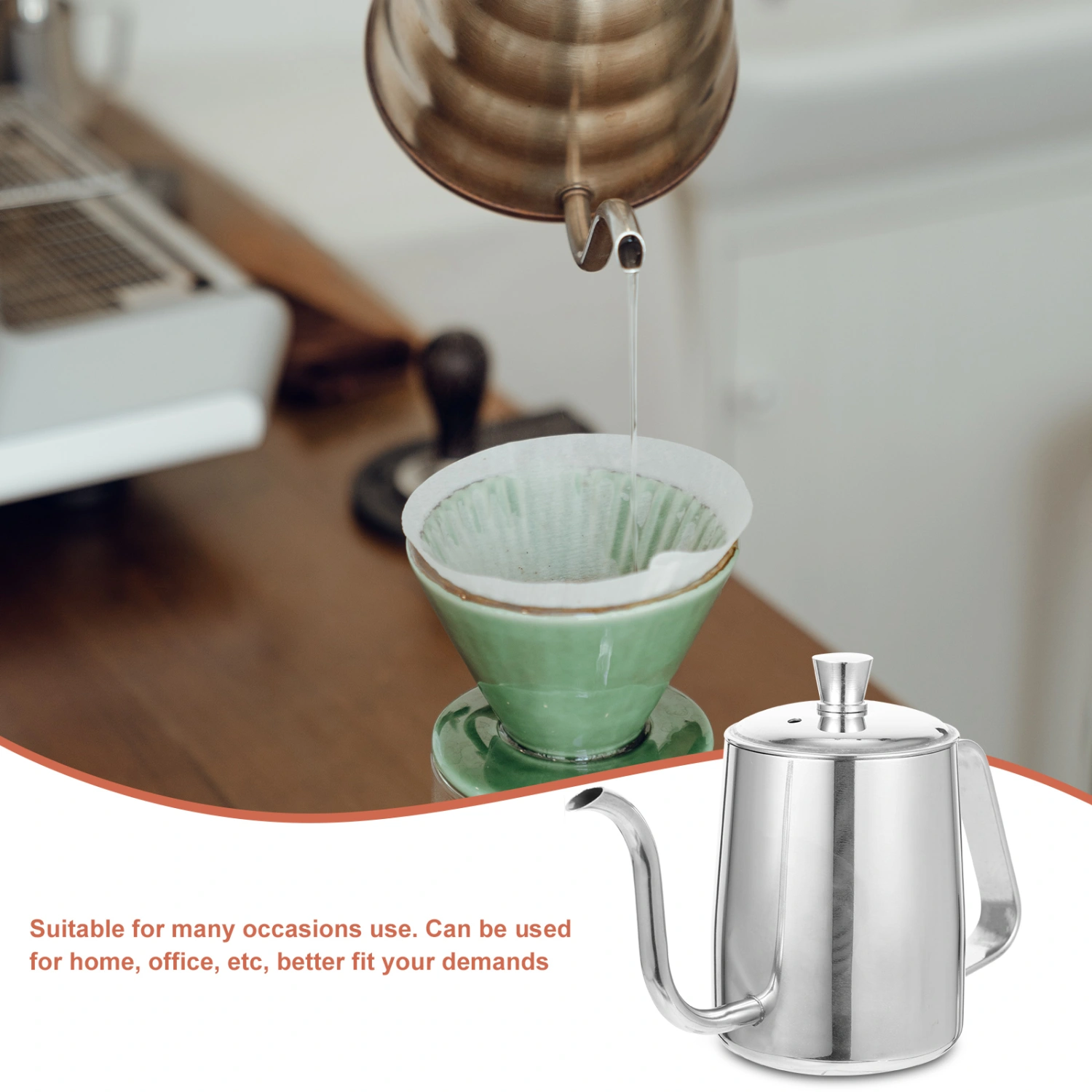 Kitchen Coffee Kettle Wear-resistant Stovetop Kettle Household Coffee Kettle Tea Supply