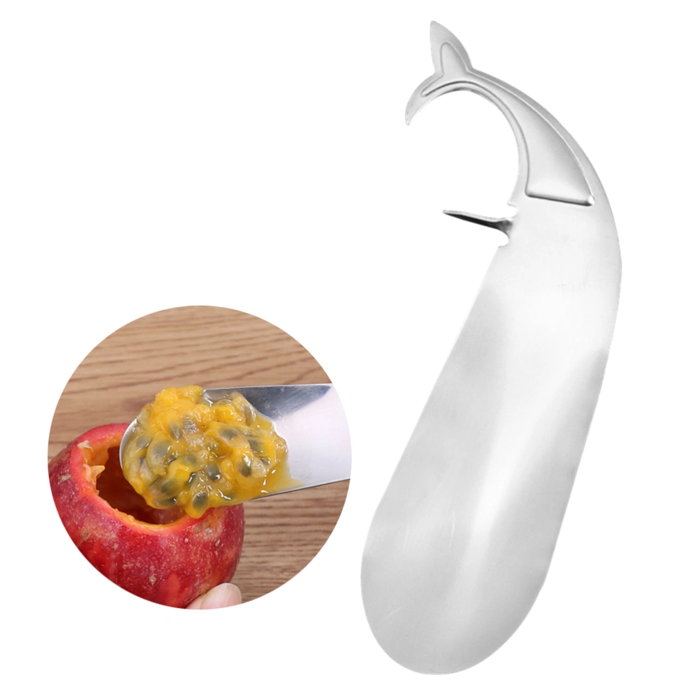 Dolphin Shape Passion Fruit Spoon Opener Stainless Steel Fruit Cutter Extractor Kitchen Gadget