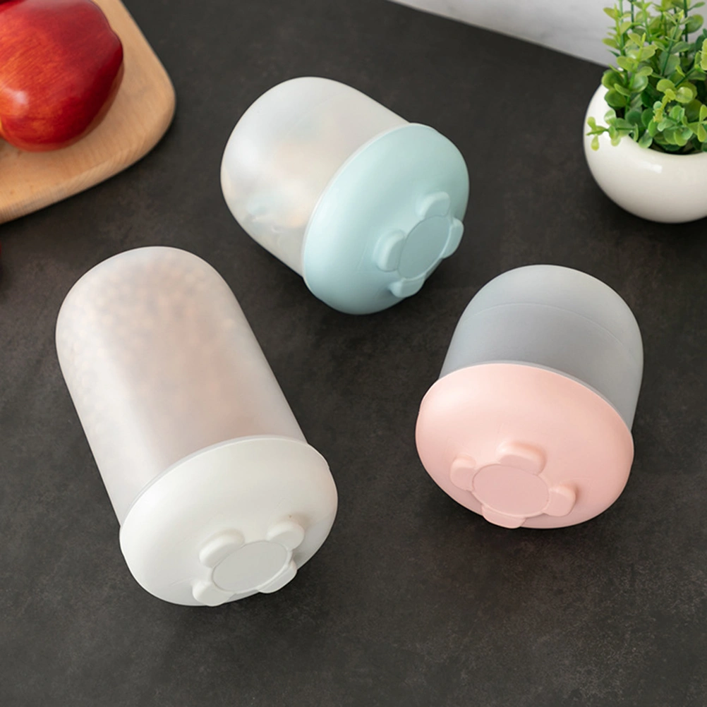 Home Cereal Dry Food Storage Container Airtight Leakproof Plastic Storage Bottle with Locking Lids for Cereal Sugar Snacks (Small Size Pink)