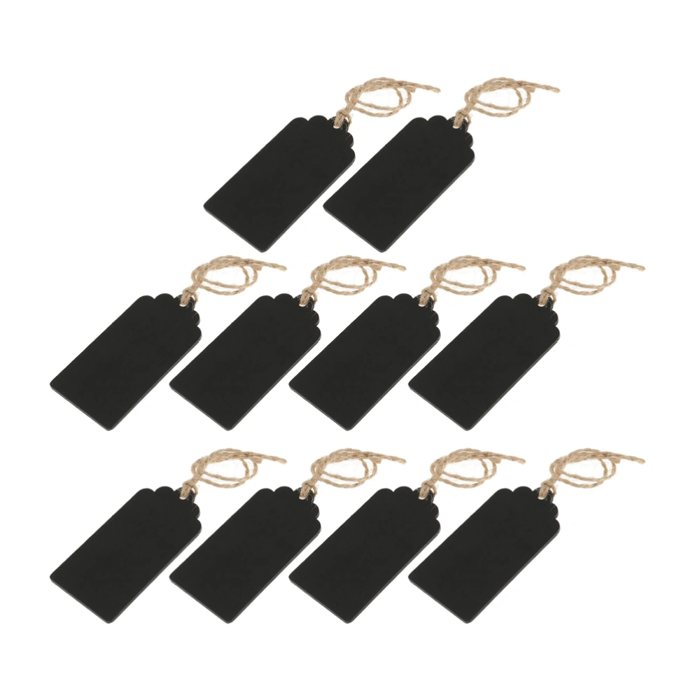 10Pcs Wooden Pendant Ornaments Double-sided Blackboard Blessing Message Hanging Tags Christmas Decoration