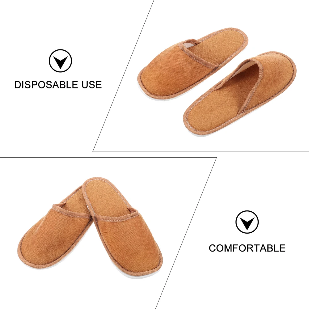 3 Pairs Travel Slippers Disposable Slippers Comfortable Home Hotel Slippers