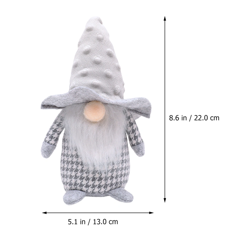 2Pcs Adorable Christmas Dwarf Doll Toys Party Faceless Doll Desktop Ornaments