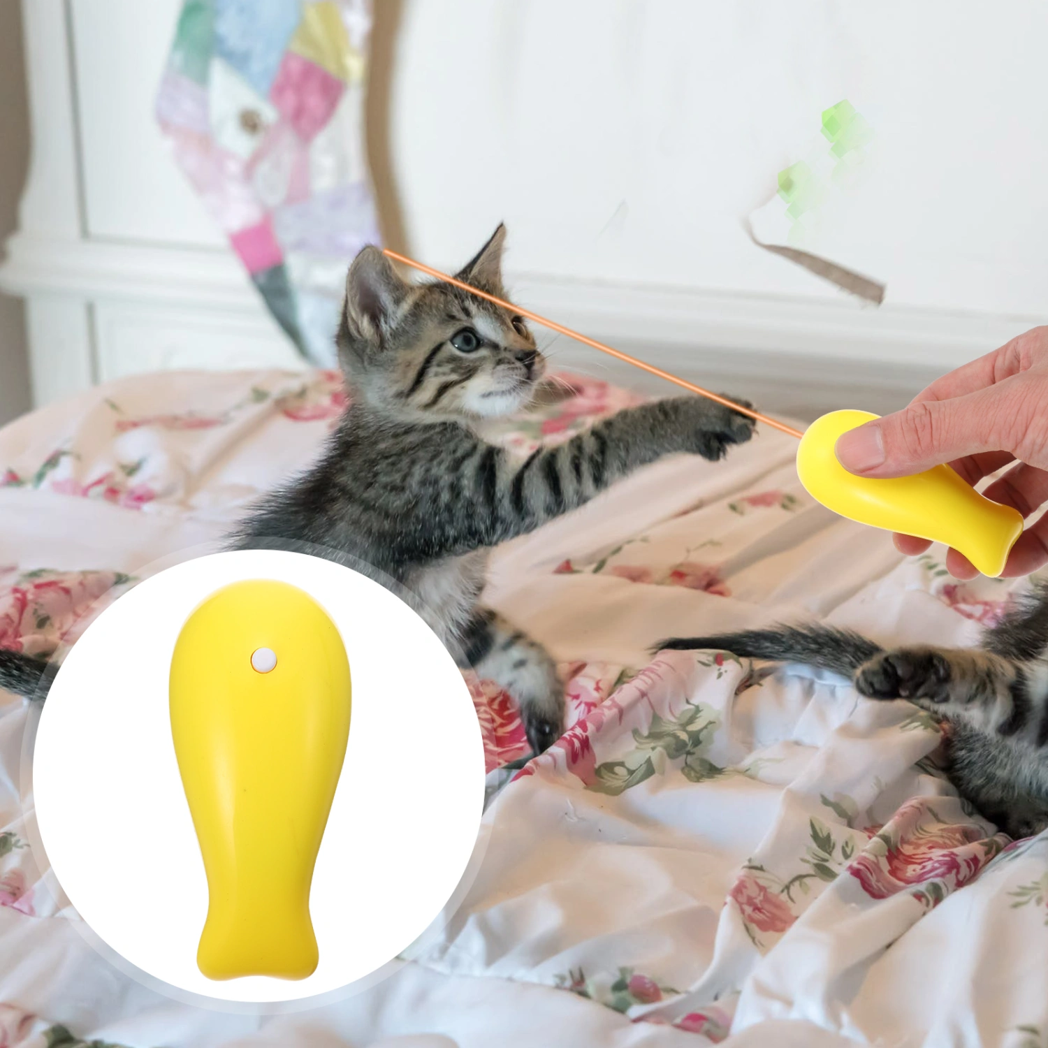 1 Set of Funny Cat Toy Multi-function Kitten Teaser Household Kitten Toy Kitten Accessory