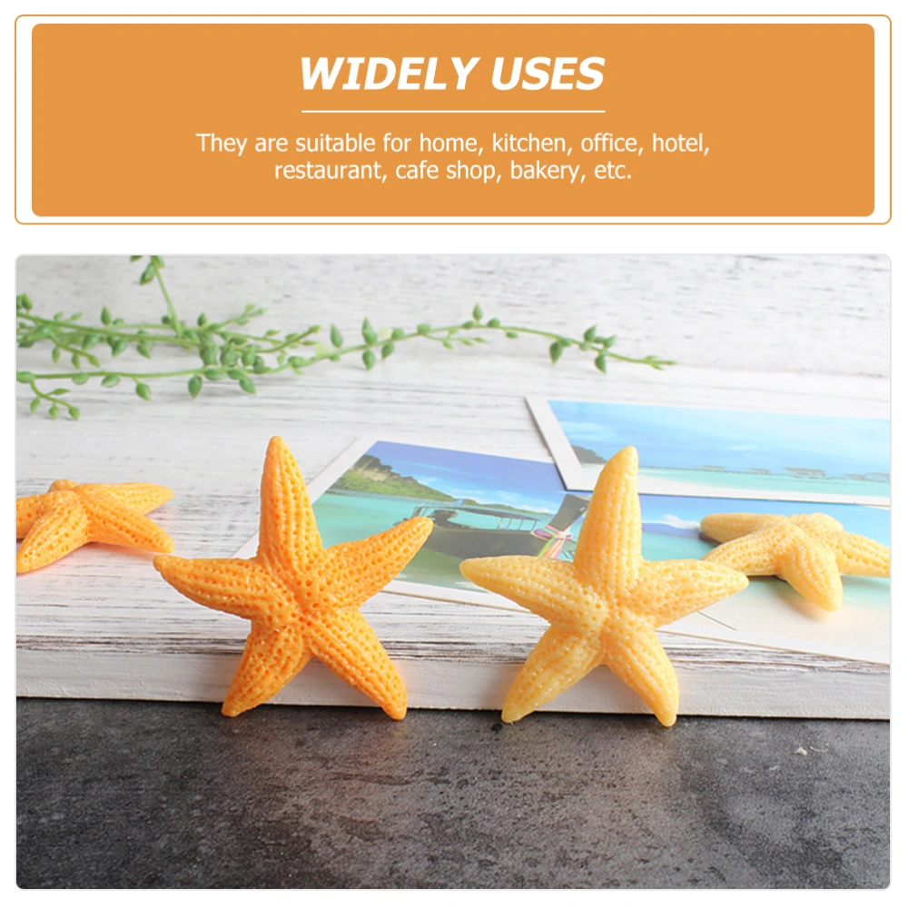 6pcs Sea Star Fridge Magnet Kitchen Refrigerator Magnets Office Whiteboard Magnets