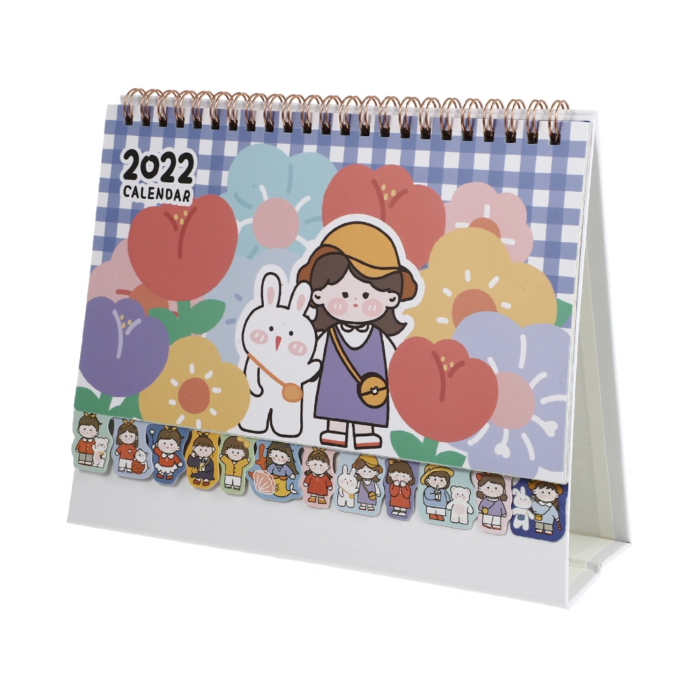 1pc Simple Table Calendar Planner Schedule Book 2022 New Year Calendar