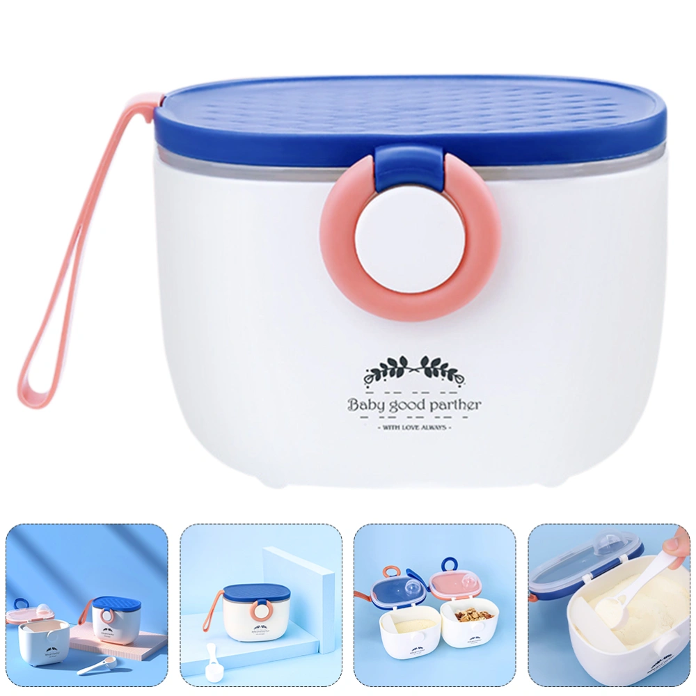 1pc Household Milk Powder Storage Container Poratble Milk Powder Container (Blue)