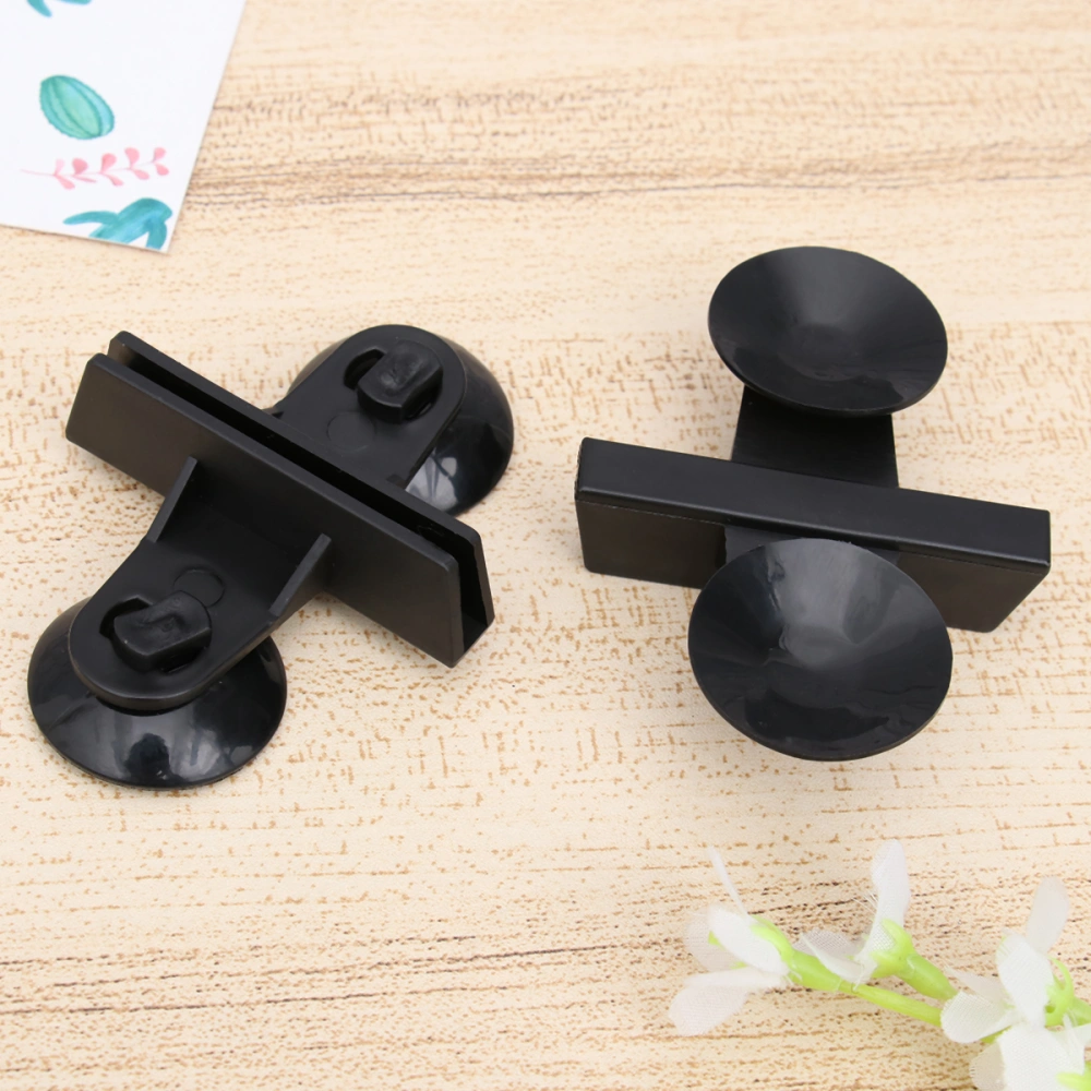 15pcs Plastic Fish Tank Divider Suction Cup Practical Glass Isolate Suction Cup (Black)