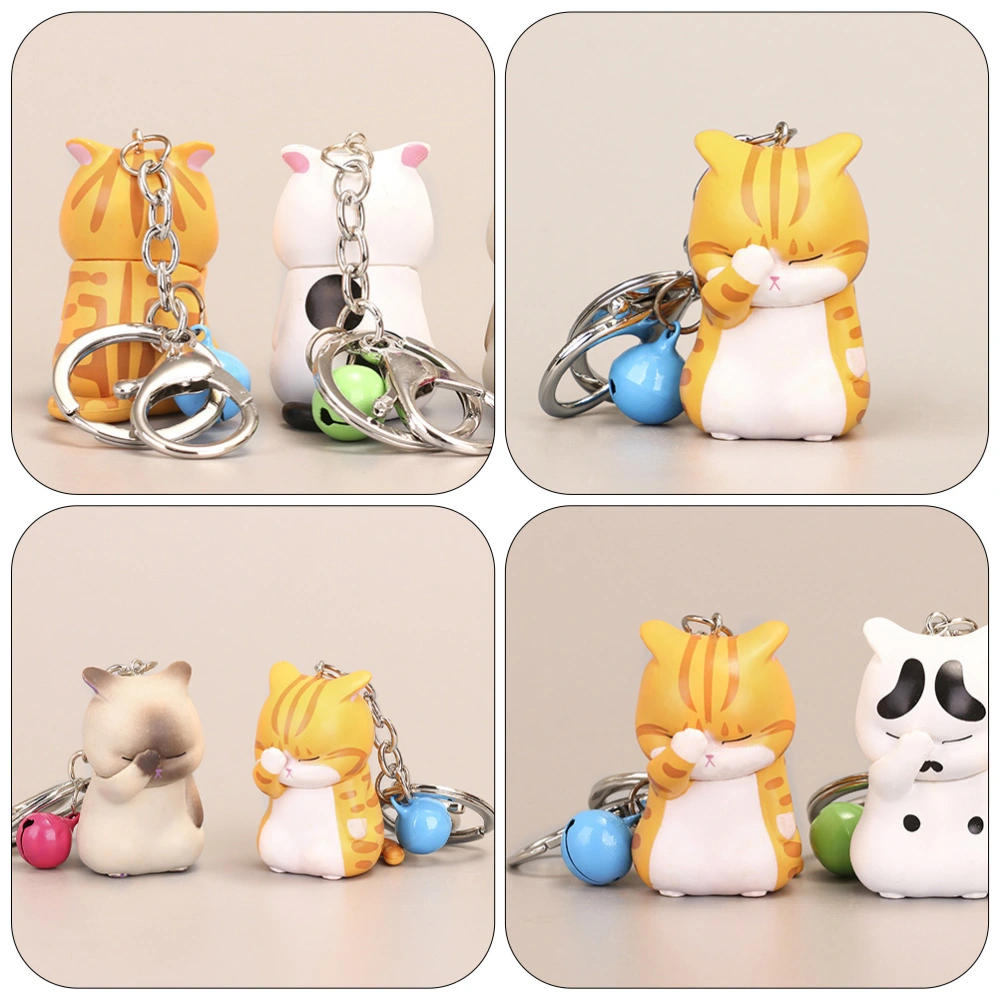 1pc Lovely Key Chain Pendant Cat Shape Bag Hanging Pendant Cartoon Hanging Decor