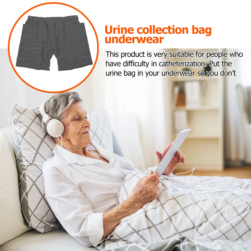 Patient Urine Collection Bag Panties Old Man Urine Drainage Bag Panties