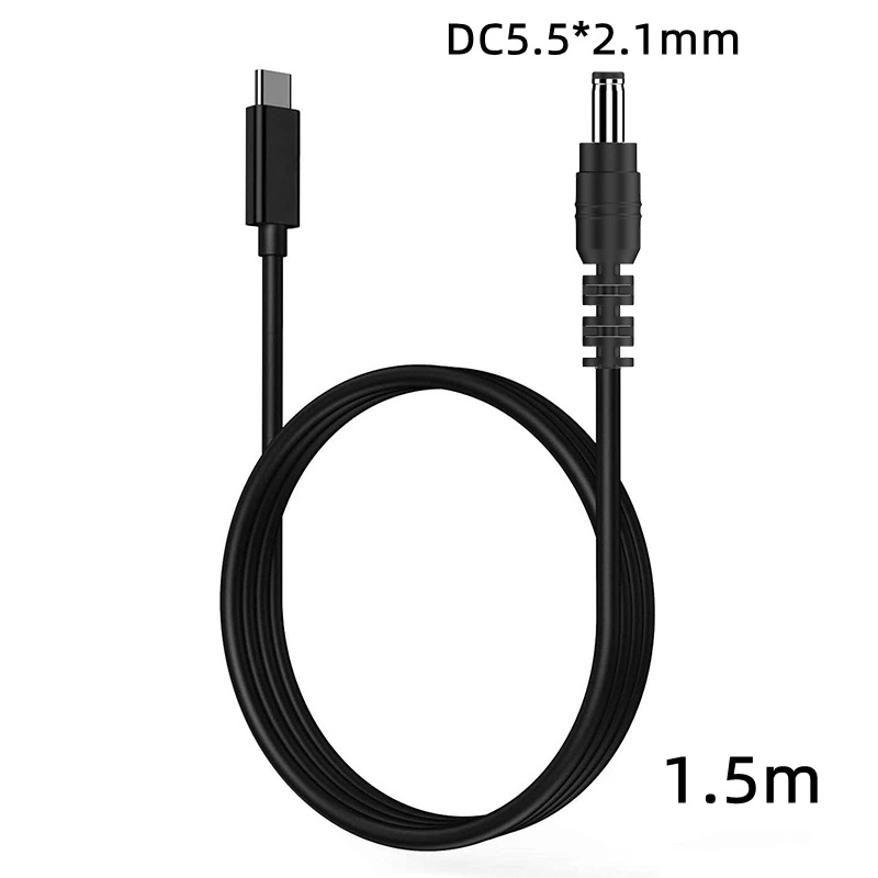 USB C To Dc Adapter Power Extension Charge Cable 9V Power Plug Converter Cable