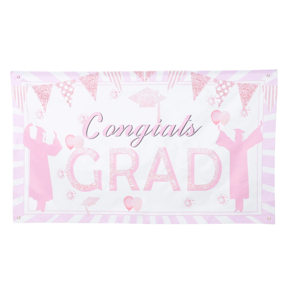 Outdoor Graduation Banner Background Backdrop Cloth Graduation Party Favors