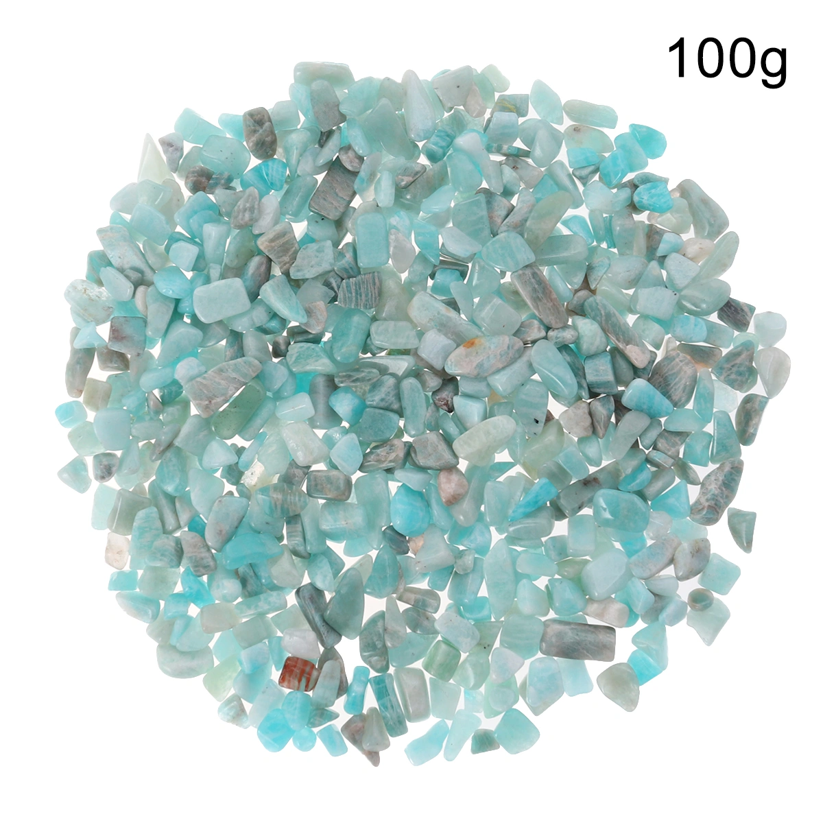100g Polished Gravel Mixed Color Decorative River Stones for Aquarium (Amazon Stone)