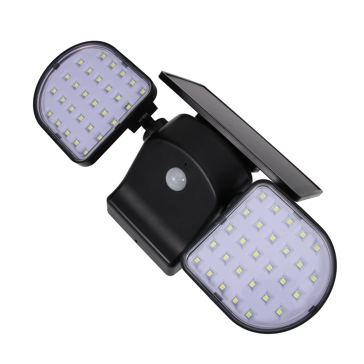 56 LEDs Solar Spotlight Dual Head PIR Motion Sensor Lamp Waterproof Outdoor Adjustable Lights For Garden Pathway Yard