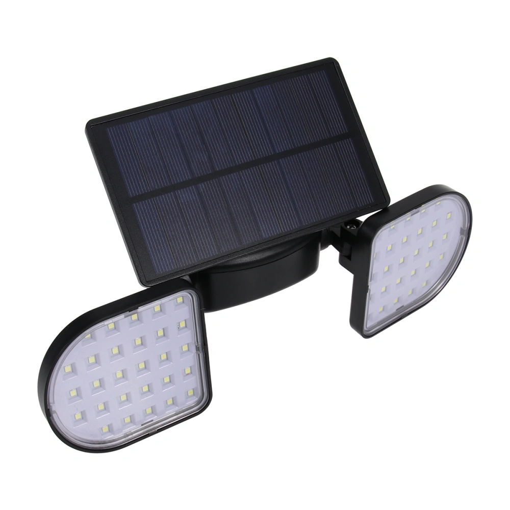 56 LEDs Solar Spotlight Dual Head PIR Motion Sensor Lamp Waterproof Outdoor Adjustable Lights For Garden Pathway Yard