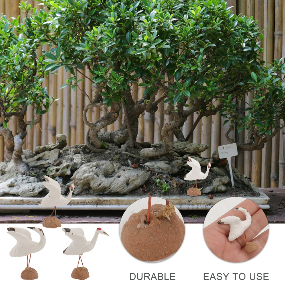 3pcs Mini Garden Furniture Ceramic Craft Ornament Bonsai Decoration Random Style