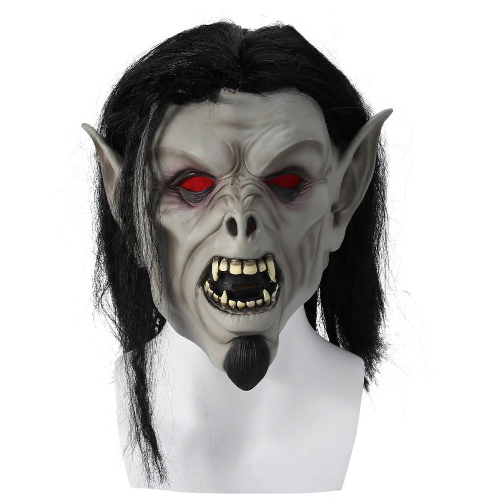 1Pc Masquerade Characters Mask Halloween Face Mask Funny Mask (Black and Grey)