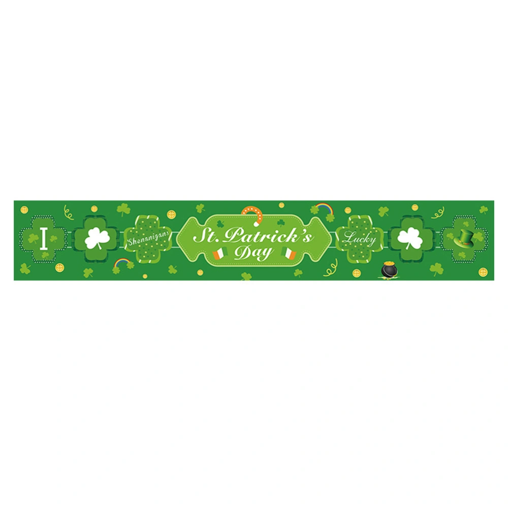 1 Pc St. Patrick's Day Banner Holiday Party Background Banner (Assorted Color)