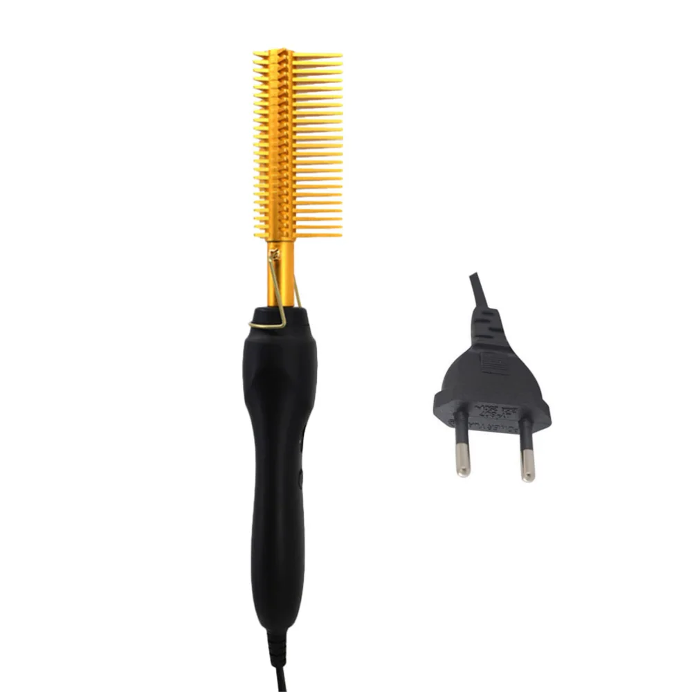 1pc Five-pointed Comb Hair Straightening Brush Electric Straightening Comb