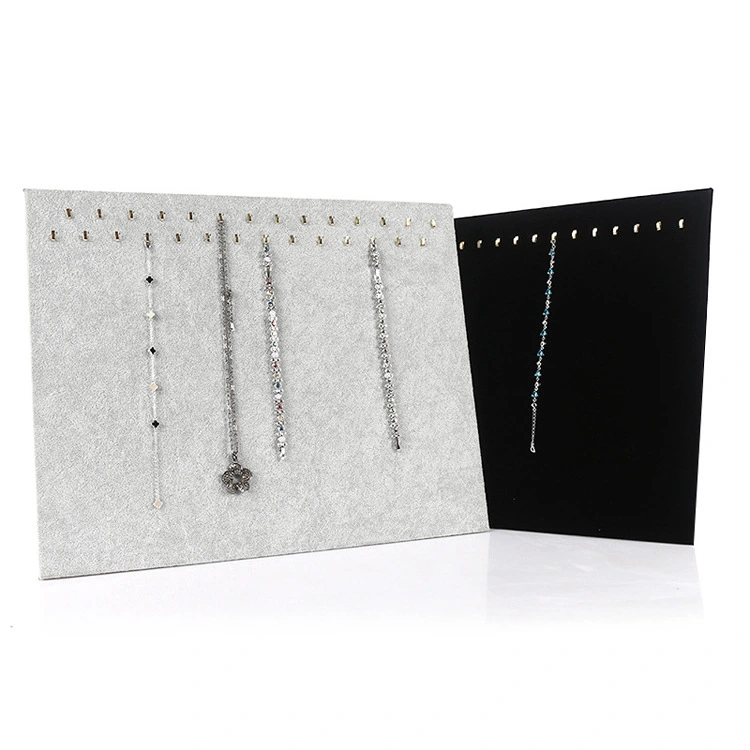 Jewelry Display Holder Multiple Hooks Necklace Storage Board Portable Earring Display Stand