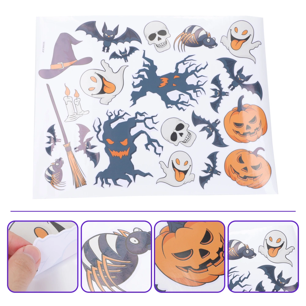 1Pc Halloween Home Decor Wall Sticker PVC Creative Cartoon Sticker Ornament