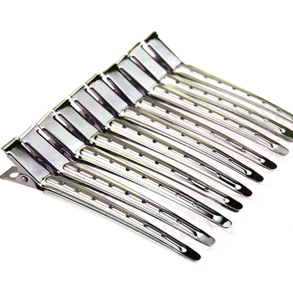 20pcs Stainless Steel Hairpin Duck Bill Clip Simple Bobby Haidressing Clips for Woman