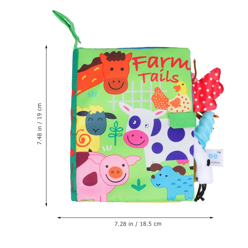 1pc Funny Early Education Cloth Book Toy Kids Cartoon Designed Cloth Book