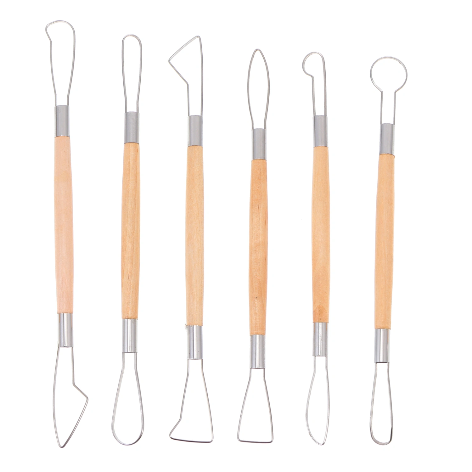 6 Pcs Clay Sculpting Tools Stainless Steel Polymer Clay Scraper Carving Tool