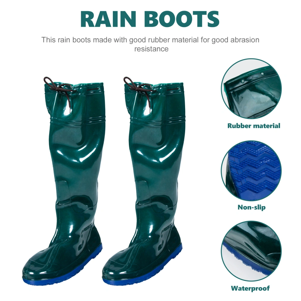 1 Pair of Waterproof Rain Boots Multipurpose Rain Shoes for Outdoor Anti-slip Rain Shoes