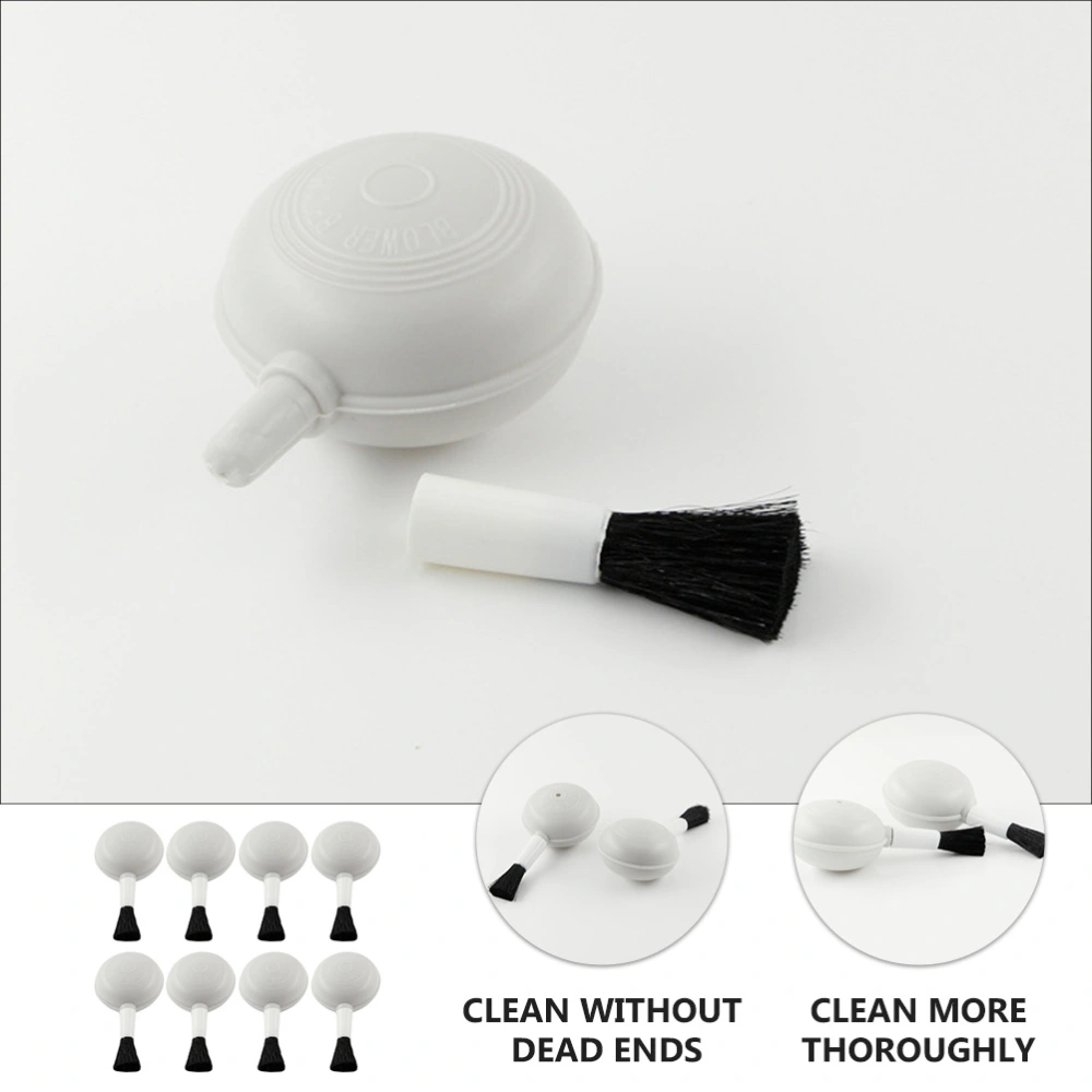 8PCS Lens Blower Brush Lens Brush Air Blaster Brush Squeeze Pump Brush