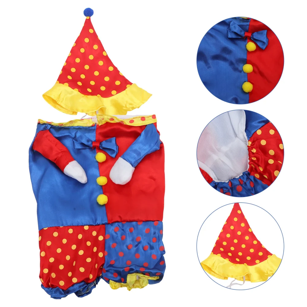 Pet Dog Clothes Christmas Dress-Up Clothing Dog Hoodies Clown Shaped Garment Size XXL