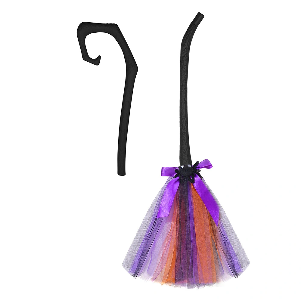 Halloween Cosplay Witch Broom Halloween Party Decoration Cosplay Costume Witch Broom Prop