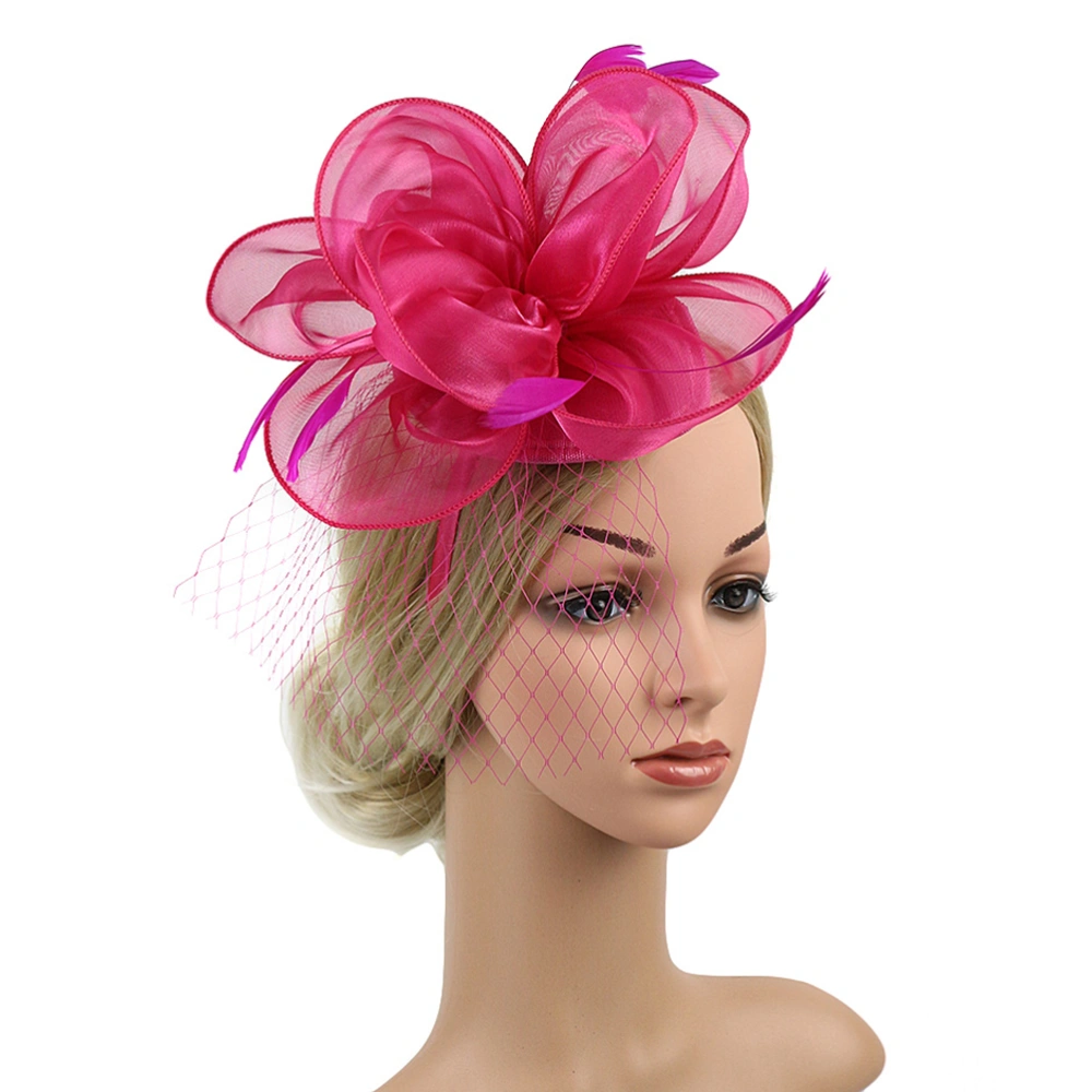 Fascinator Hat Flower Fascinator Headband Tea Party Hat Prom Banquet Headpiece