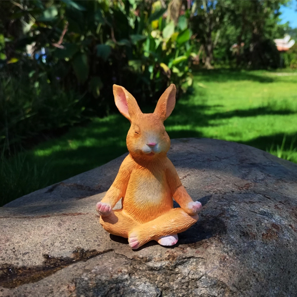 Small Rabbit Garden Rabbit Statue Outdoor Resin Rabbit Figurine Rabbit Decoration