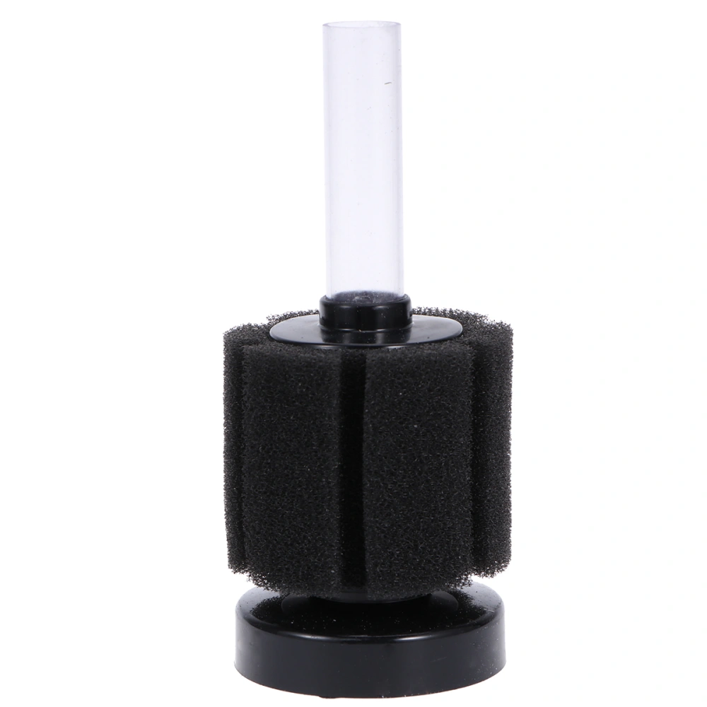 Aquarium Fish Tank Betta Filter Sponge Biochemical Water Corner Filter (Black)