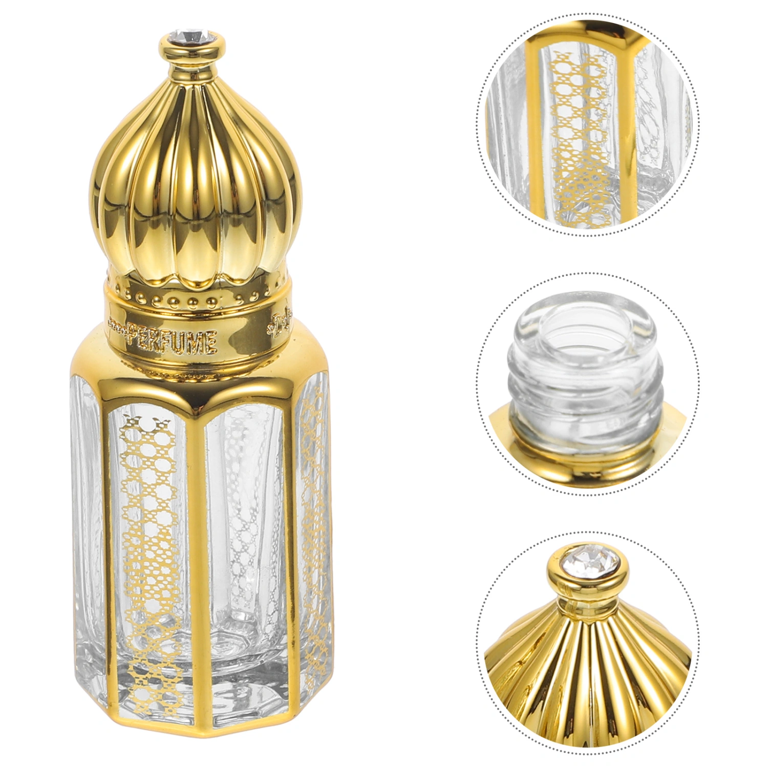 3Pcs Essential Oil Bottle Perfume Roller Bottles Essential Oil Dispensing Bottles Exquisite Roll On Bottles