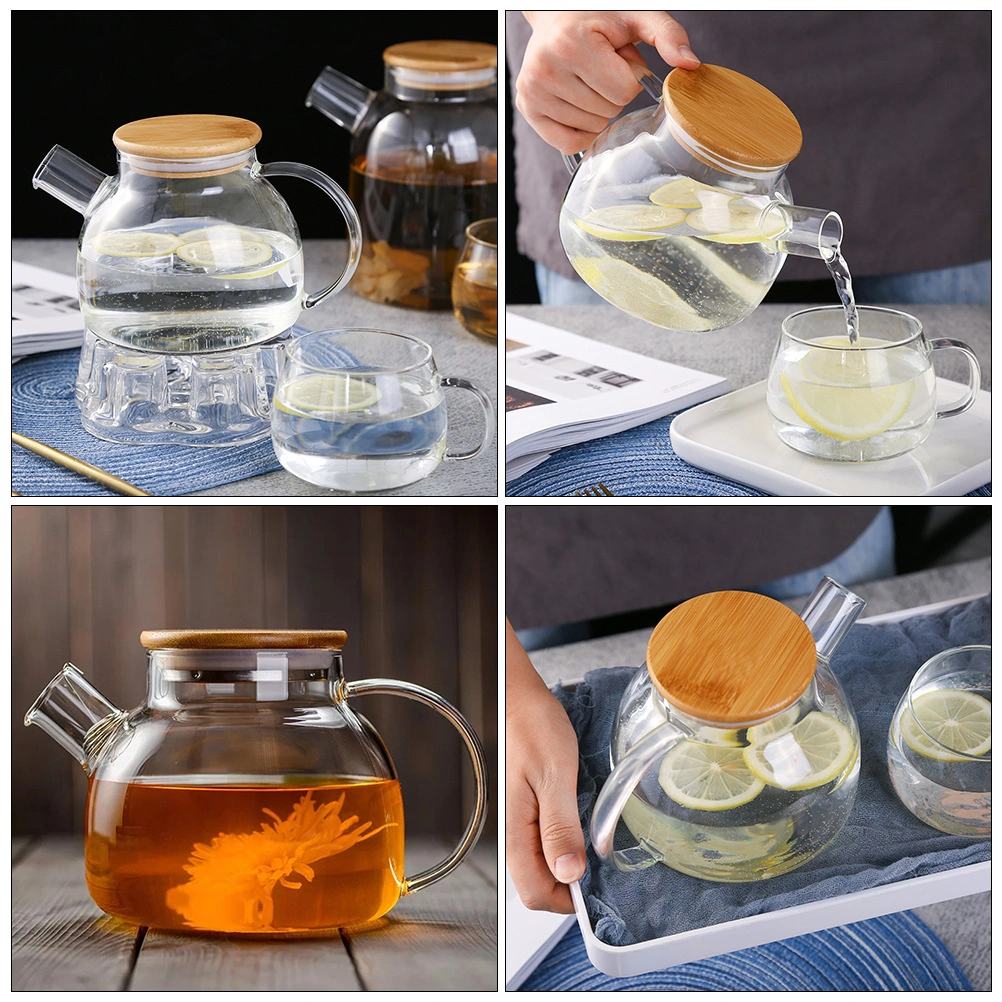 High Borosilicate Glass Tea Kettle Heat-resistant Tea Pot Practical Tea Pot