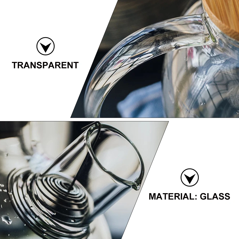 High Borosilicate Glass Tea Kettle Heat-resistant Tea Pot Practical Tea Pot