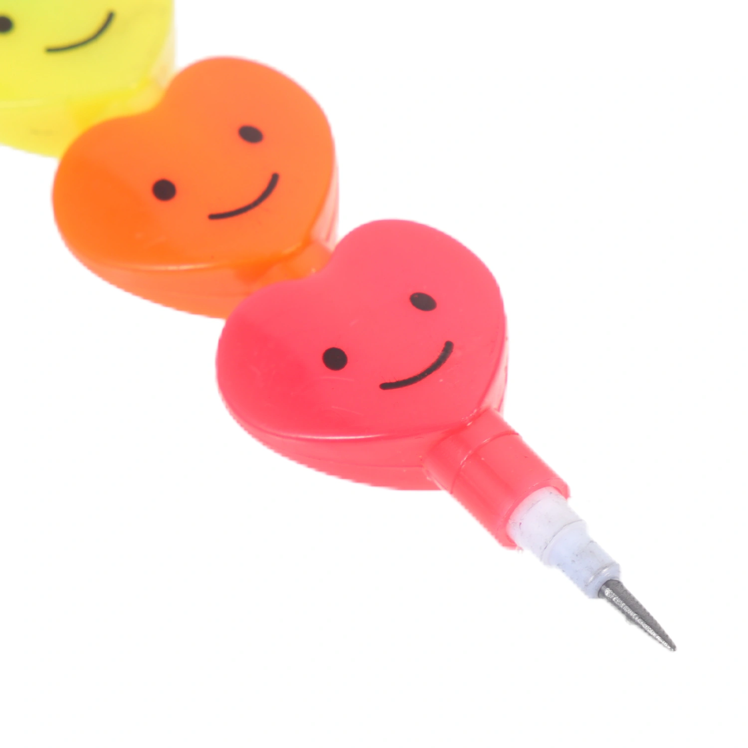 20pcs Plastic Stacking Pencils Heart Shaped Pencils Writing Pencils for Kids Students