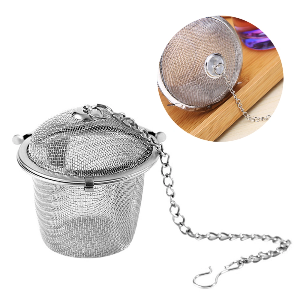 1Pc 11cm Stainless Steel Tea Ball Filter Decocting Medicine Filter Spice Ball Infuser