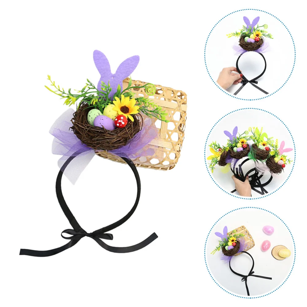 Easter Headband Cartoon Hair Hoop Easter Party Cosplay Hair Accessories for Girls